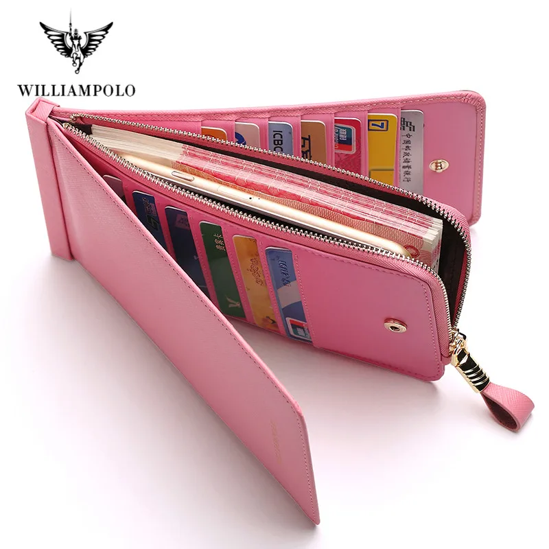 Женские кошельки WILLIAMPOLO кредитница кошелек из натуральной кожи клатч Роскошный