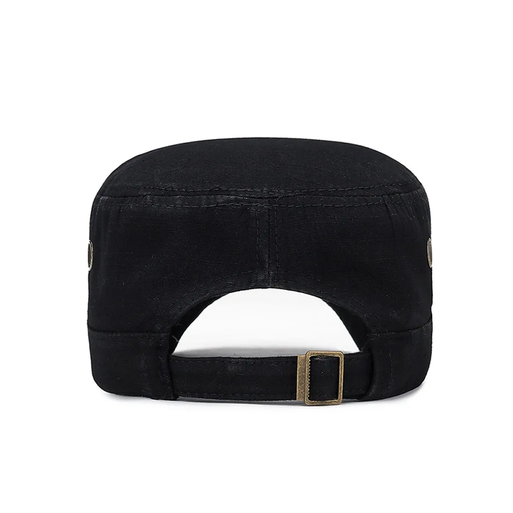 1 предмет модные однотонные Цвет мужские Козырьки Шляпы военные Стиль в