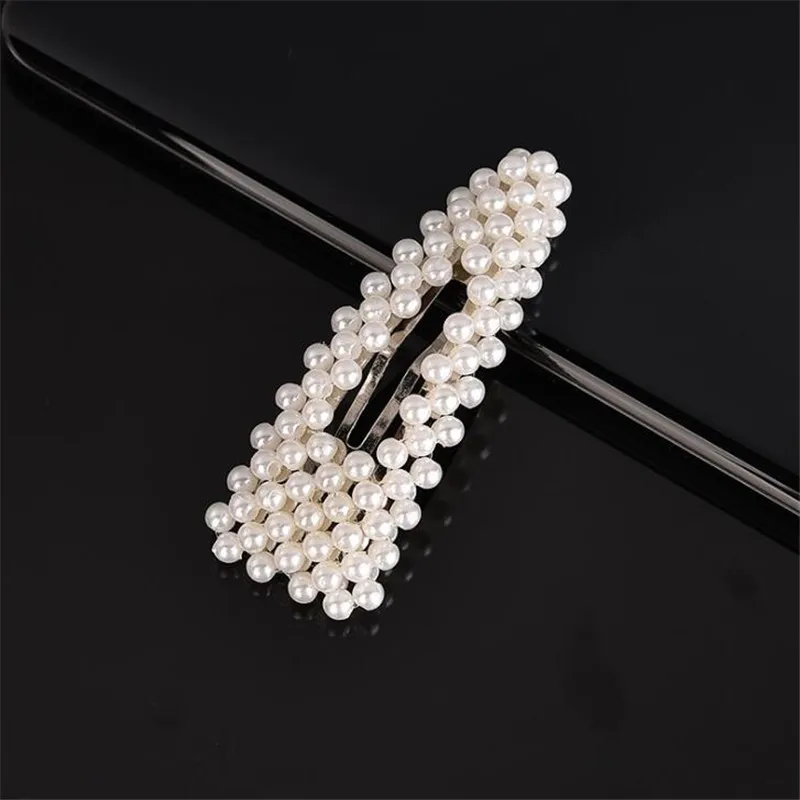 6.5cm silver Модная жемчужная заколка для волос для женщин, элегантный корейский дизайн, заколка-палочка, Шпилька для волос, аксессуары для укладки волос для девочек, подарок - Цвет: 6.5cm silver