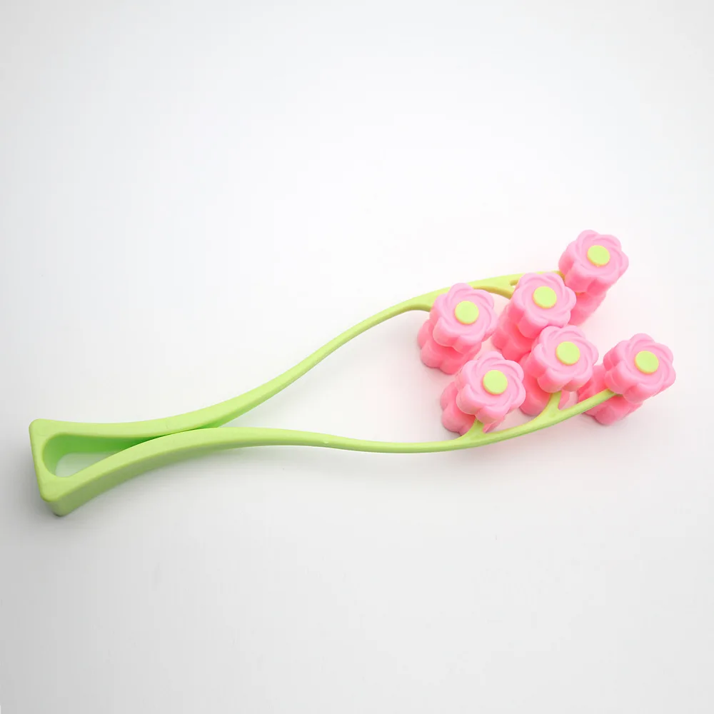 Портативный роликовый массажер для лица в форме цветка V массаж против морщин рук