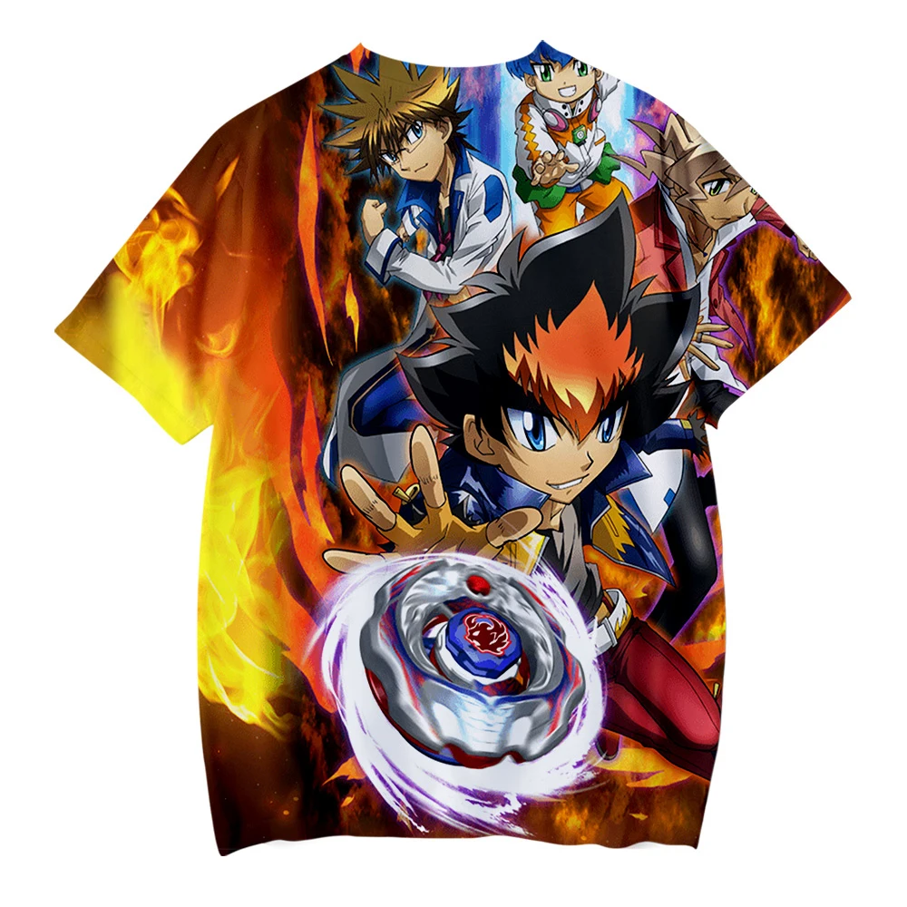 Beyblade Burst Evolution/детская футболка для мальчиков и девочек, милая Модная креативная уличная детская забавная футболка с 3D принтом, топы