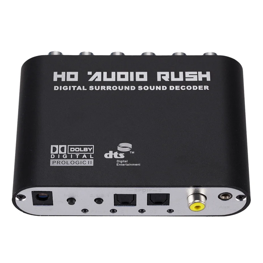 Grwibeou 5 1 CH аудио декодер SPDIF коаксиальный к RCA DTS AC3 оптический цифровой усилитель