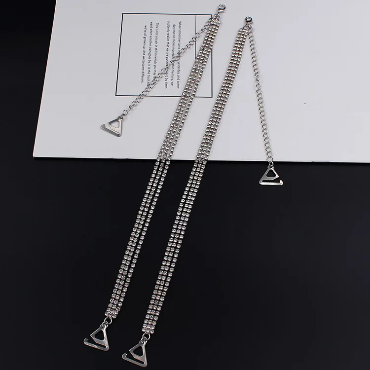 Хрустальные металлические бретельки для бюстгальтера невидимые Наплечные цепи