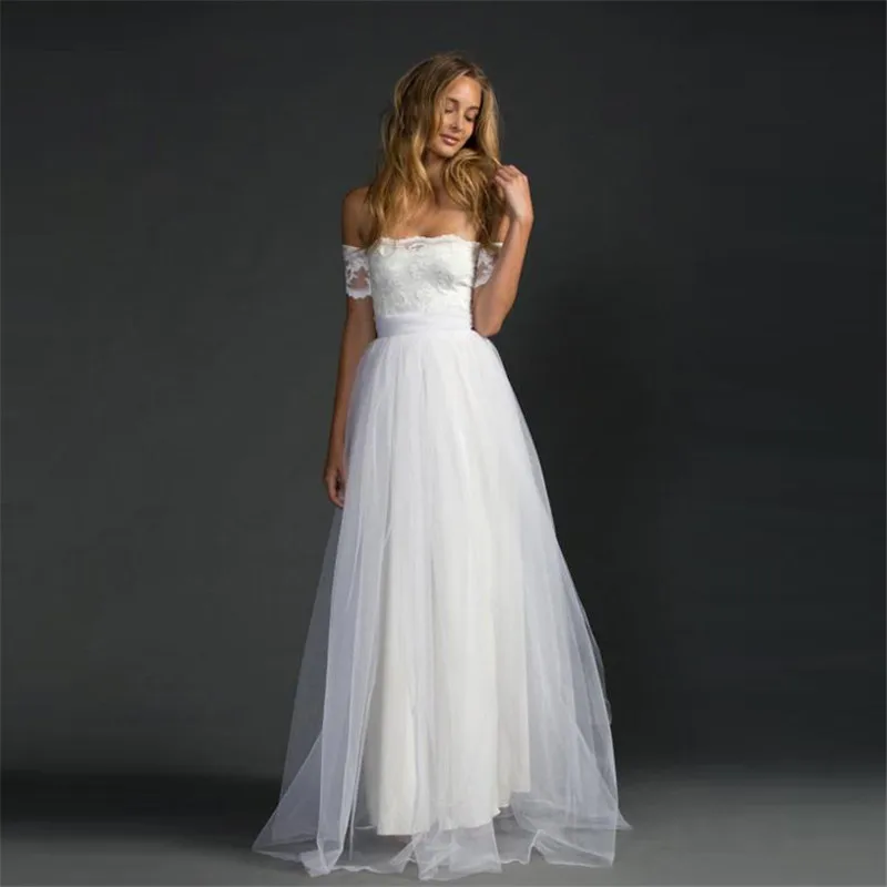 Женское длинное платье с открытыми плечами вырезом лодочкой | Женская одежда