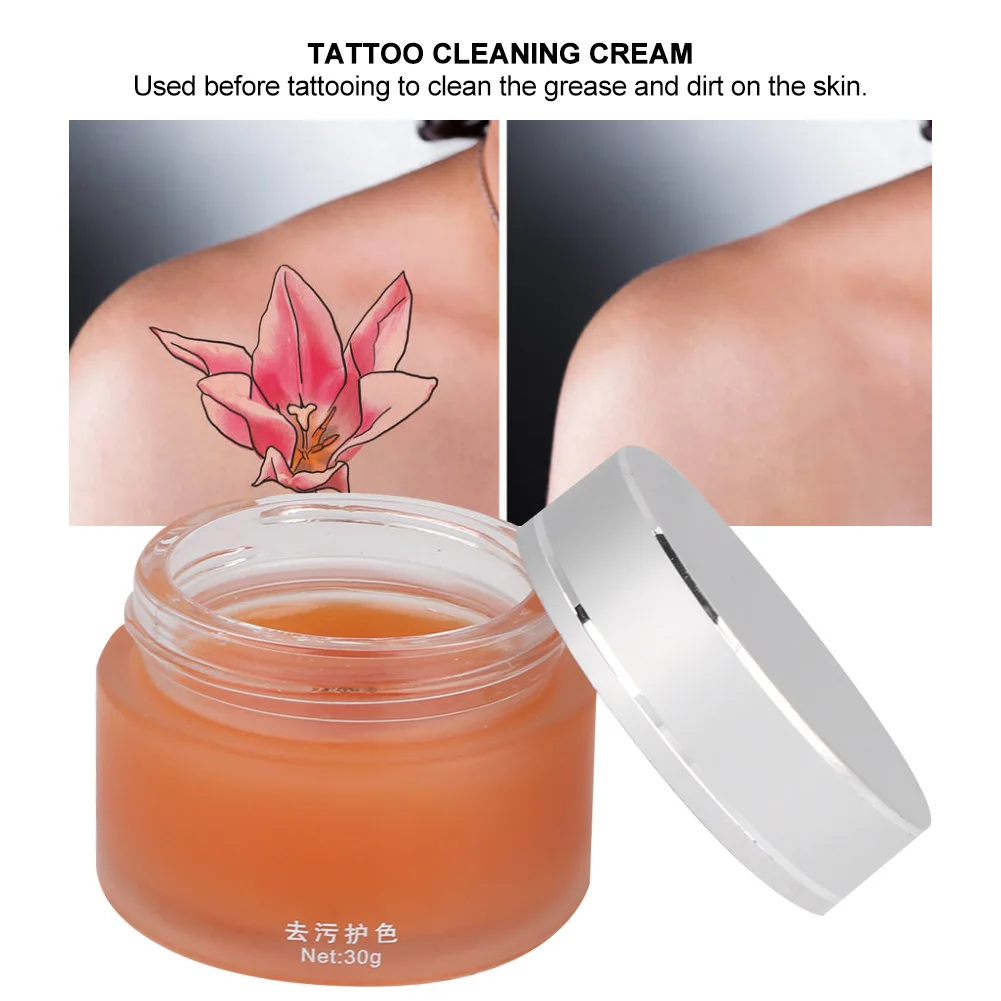 

Professional Tattoo Cleaning Cream Gel Eyebrow Eyeliner Lip Tattoo Cleanser Color Fixing Cream Makeup Beauty Tattoo Accessory