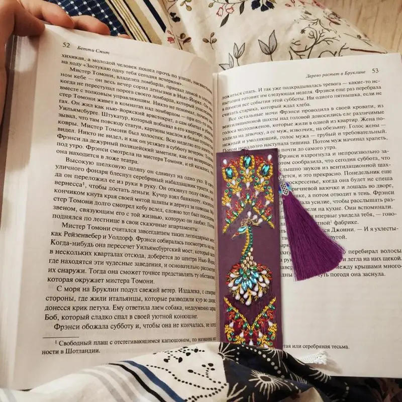5D Сделай Сам алмазная живопись кожаная Закладка с Кисточкой Закладки Алмазная Вышивка Сделай Сам Ремесло Книга Закладка для книг Рождественский подарок