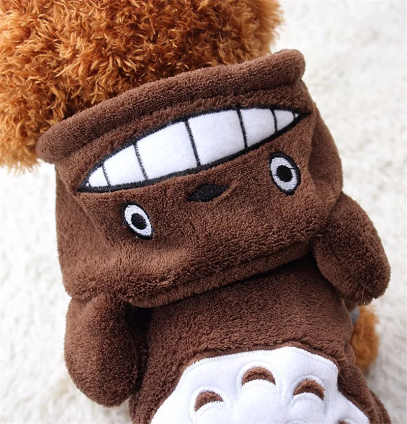 

Winter Warm Dog Clothes Soft Fleece Puppy Cat Coat Jacket Cartoon Pet Costumes Autumn Clothing For Small Dogs Chihuahua Overalls