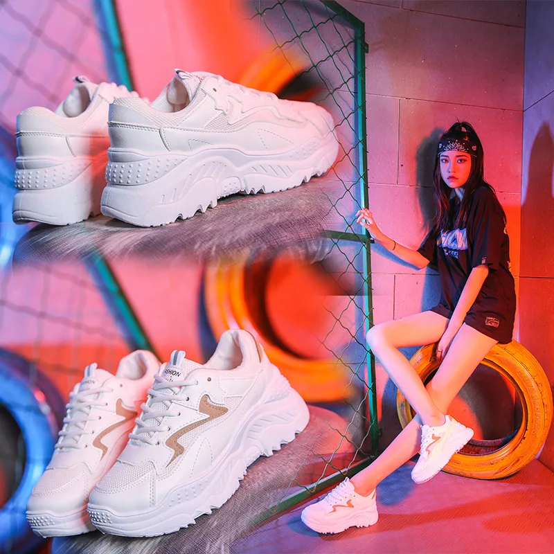 Кроссовки женские спортивные дышащие на шнуровке удобная обувь для бега 2021 |