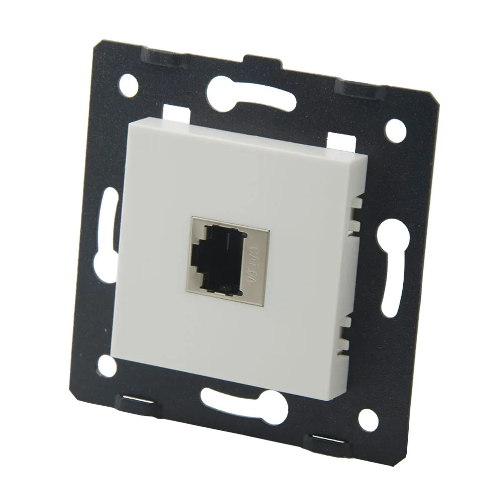 

45 French Style 1 Port CAT6A Shield CAT6 Multimedial Connector