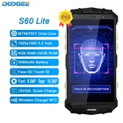 DOOGEE S60 Lite 4G мобильный телефон IP68 Водонепроницаемый MTK6750T Восьмиядерный 4 Гб + 32 ГБ Android 7.0 NFC Беспроводная зарядка 5,2 дюйма сотовый телефон