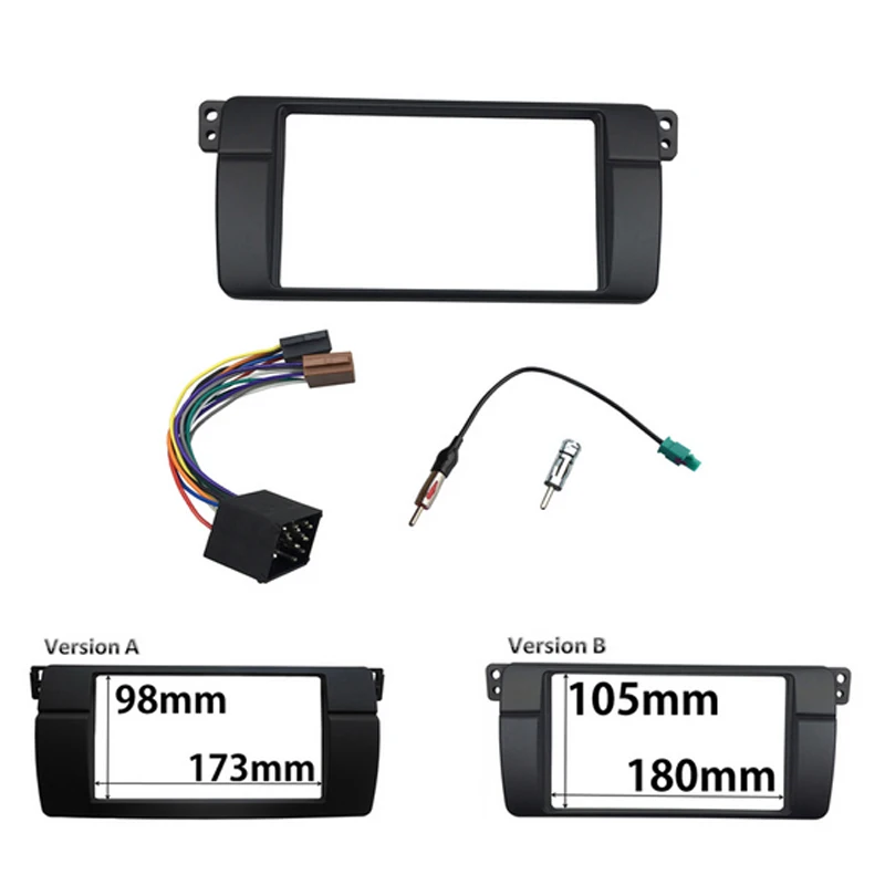 Двойной Din для BMW 3 серии E46 1998 2005 Радио DVD фасции стерео панель тире монтажный