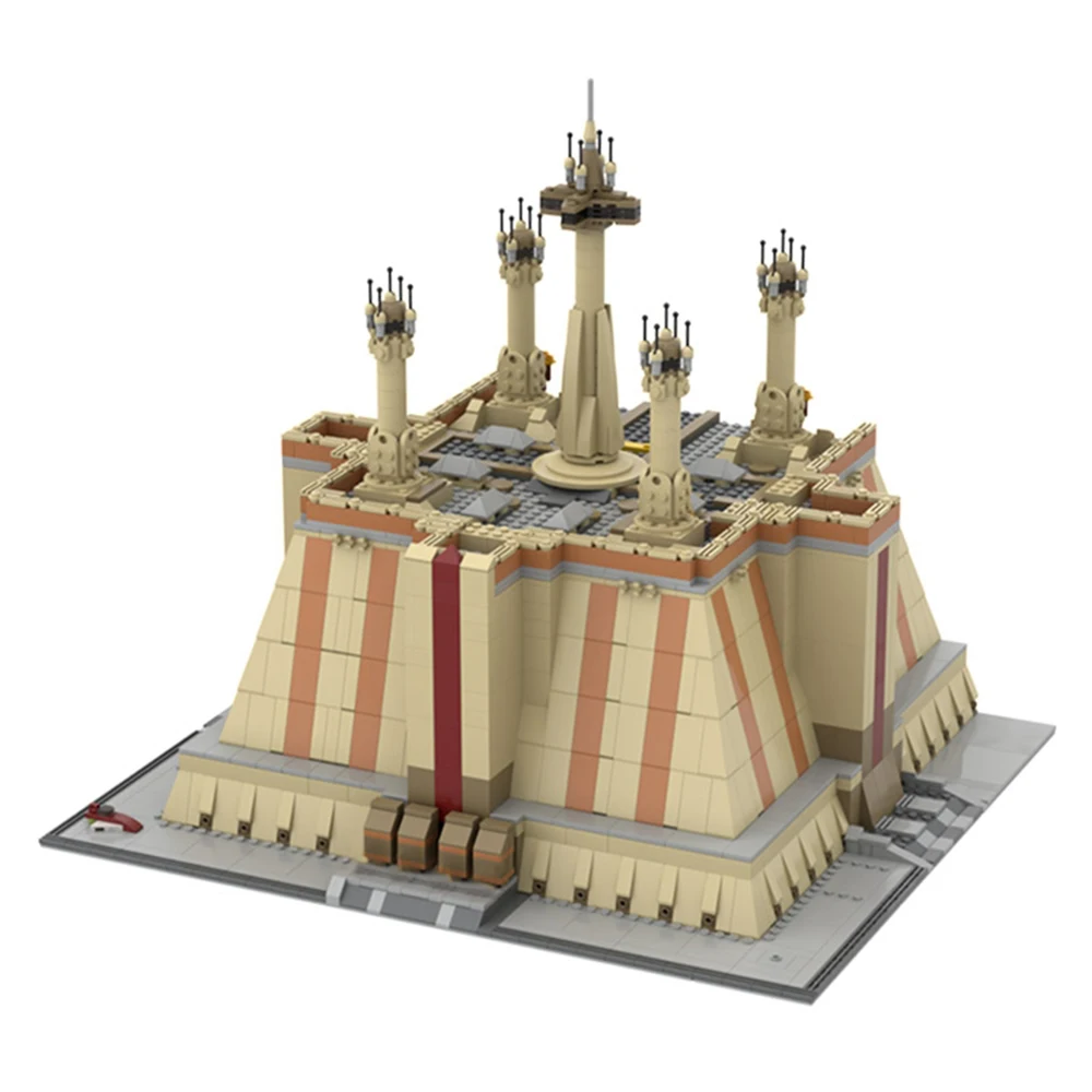 

Игрушечные строительные блоки джедл: храм MOC, космические войны, совместимые с космосом, война, игрушки для детей, рождественские подарки