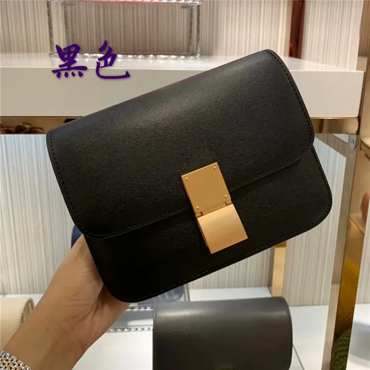 

Women Single Shoulder Box Bag Genuine Leather Messenger Bags Bolsas De Mujer Crossbody Bags for Female Luxury Designer