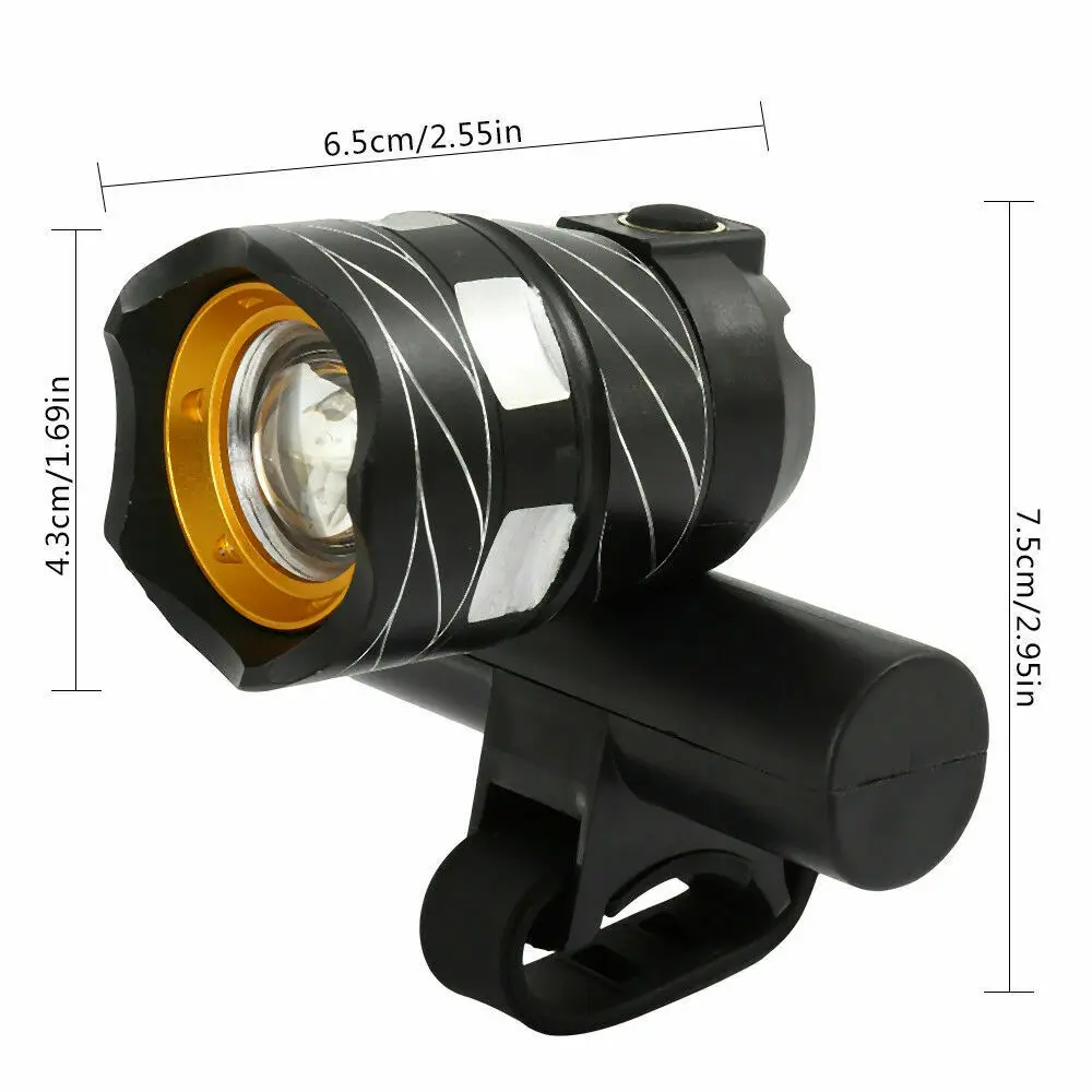 

Bicycle Handlebar Lights Double Handlebar Headlights Bicycle LED Waterproof Highlight Switch Waterproof Night Riding Flashlight