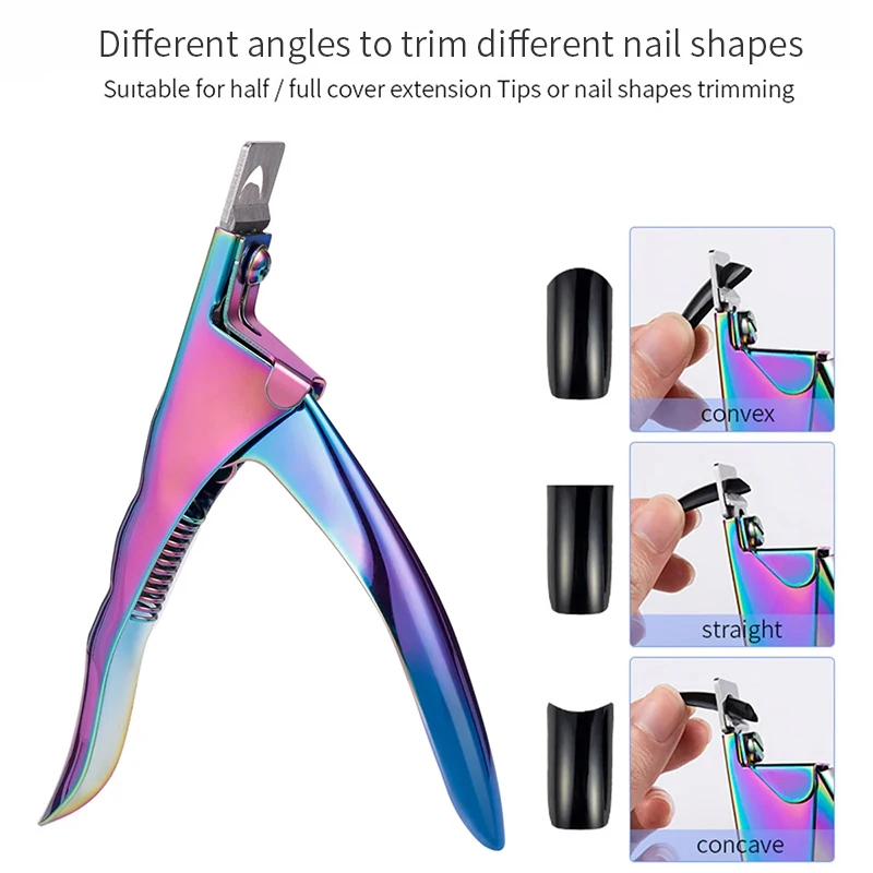 

3 цвета буквой «U для нейл-арта кусачки французский накладные ногти край фрезы Нержавеющая сталь триммеры для маникюра