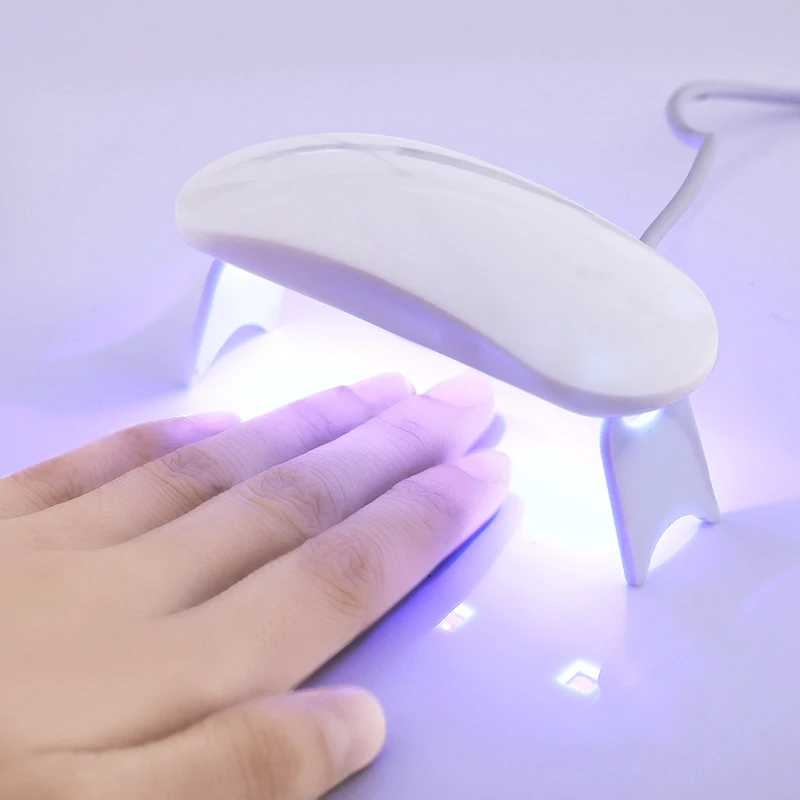 

6W LED UV Lamp Nail Dryer LED Nail White Light for Nail Gels Polish Portable Dry Machine Mini USB Connector Nail Art Tools