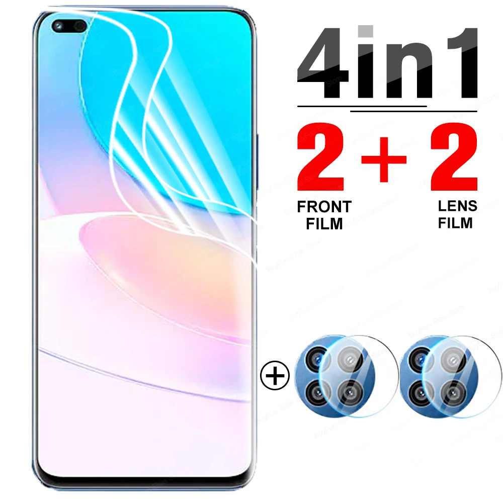 Гидрогелевая пленка 4 в 1 для Huawei nova 8i защитные пленки экрана huawei тонкая защитная 6