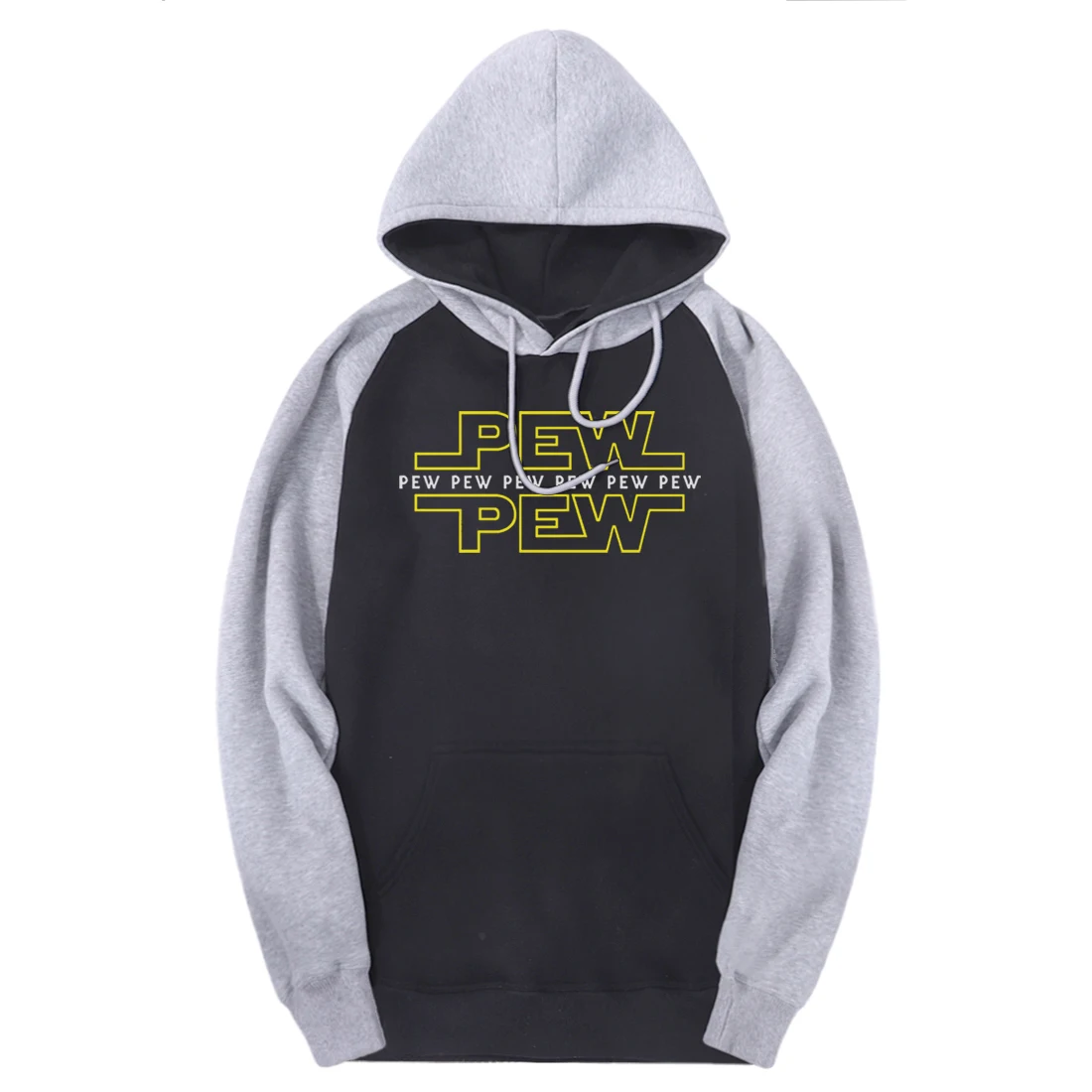 

Pew Prints Long Sleeve Man's Raglan Sweatshirts Hooded Warm Casual Tracksuits Winter Harajuku Hoodies Male Supoleron Hombre