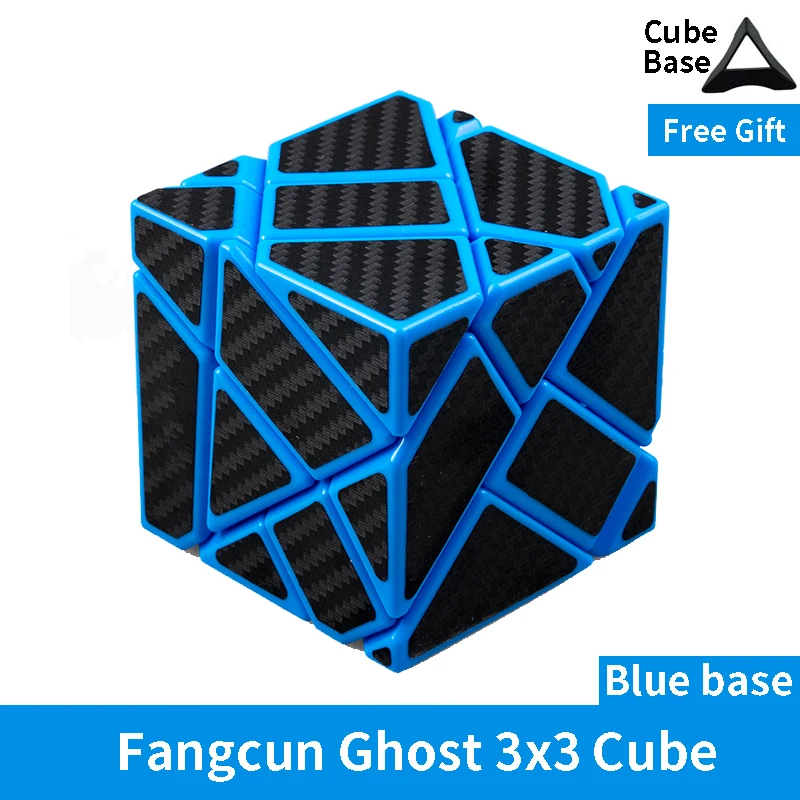 Fangcun Ghost Guimo Cube 3x3 Blue Strange-shape Cube Magic Cube Puzzle Hollow Sticker Speed Cube Educational Toys 3x3 Ghost Cube