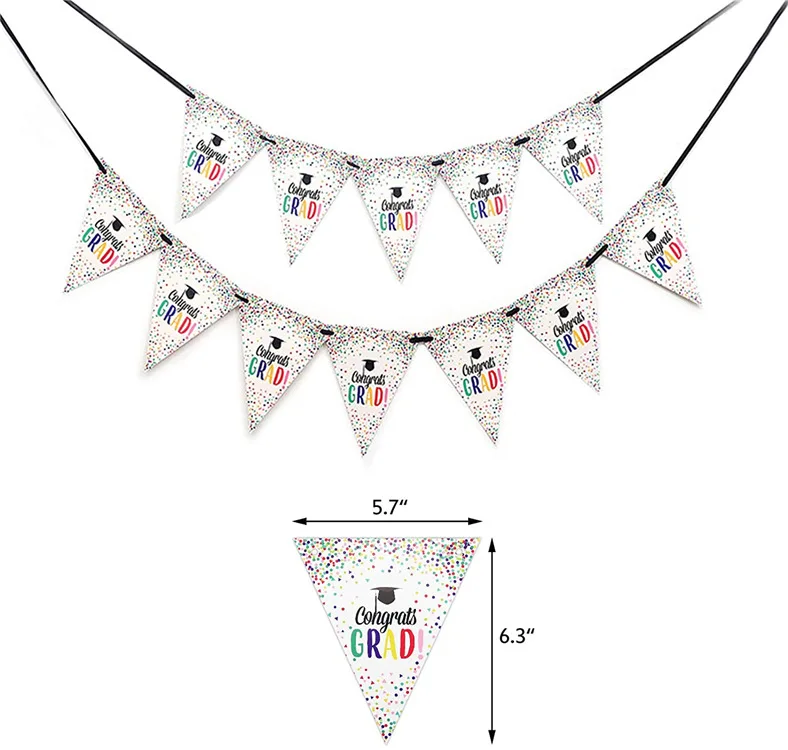 

Graduation Season Theme Party Supplies Banner Disposable Tableware Cup Plate Happy Graduation Decoration