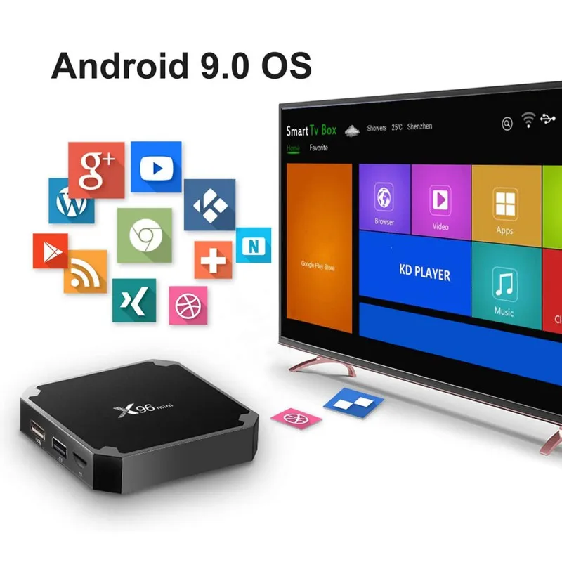 ТВ-приставка X96 mini 1 Гб + 8 ГБ/2 ГБ 16 KD 4K * 2K WIFI мультимедийный проигрыватель 2020 |