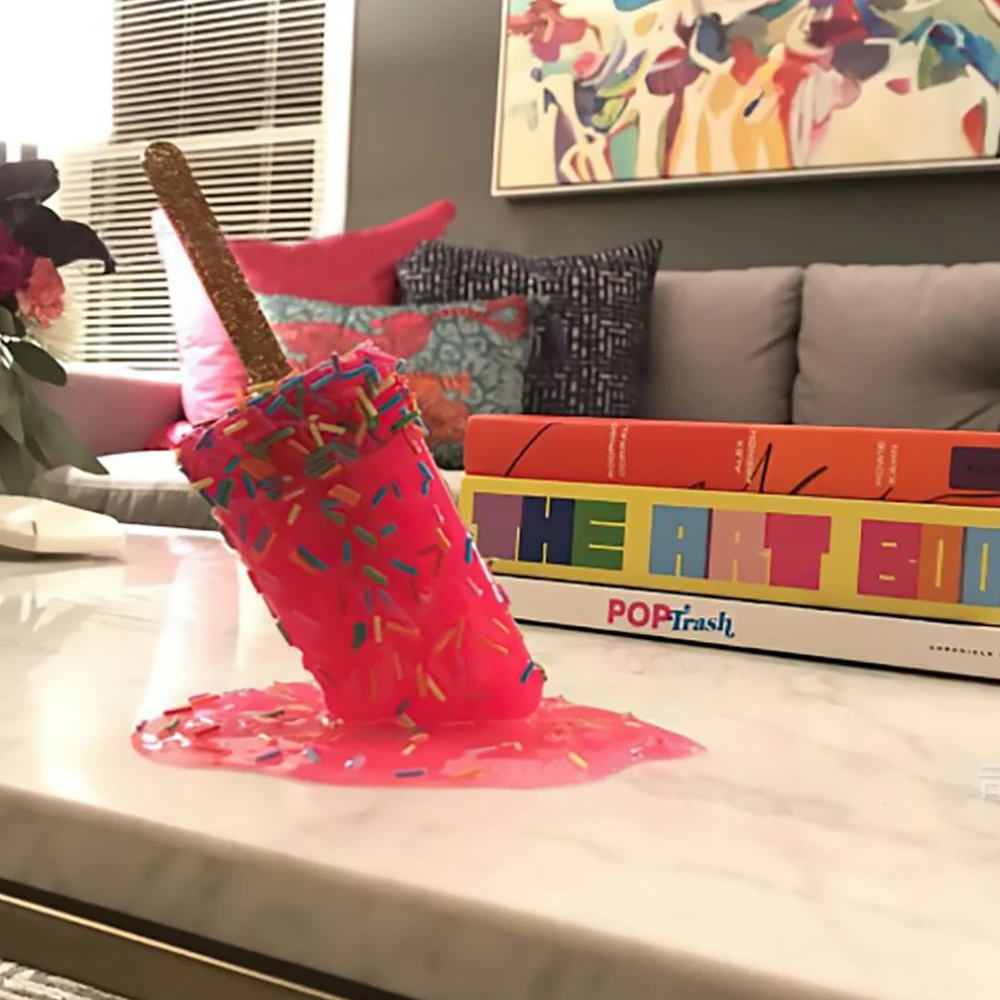 1 шт. прозрачная таяющая Статуэтка-эскимо | Дом и сад