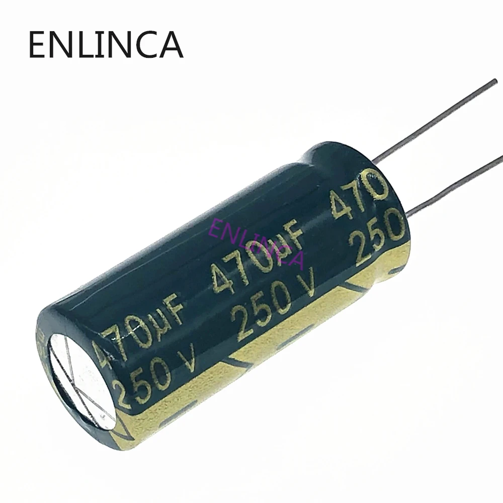 

30pcs/lot S61 high frequency low impedance 250v 470UF aluminum electrolytic capacitor size 470UF 20%