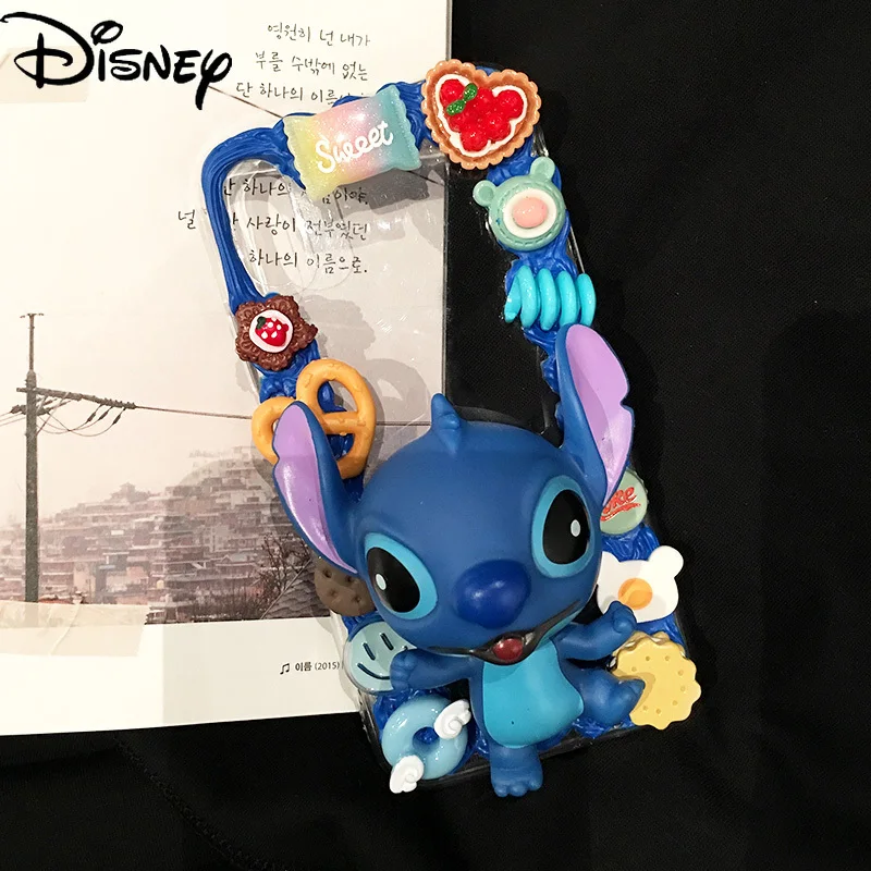 

Disney cartoon Stitch handmade diy cute boy mobile phone case for iphone 12mini/11promax/12promax/se/xr/7plus/8p/xs/xsmax/11