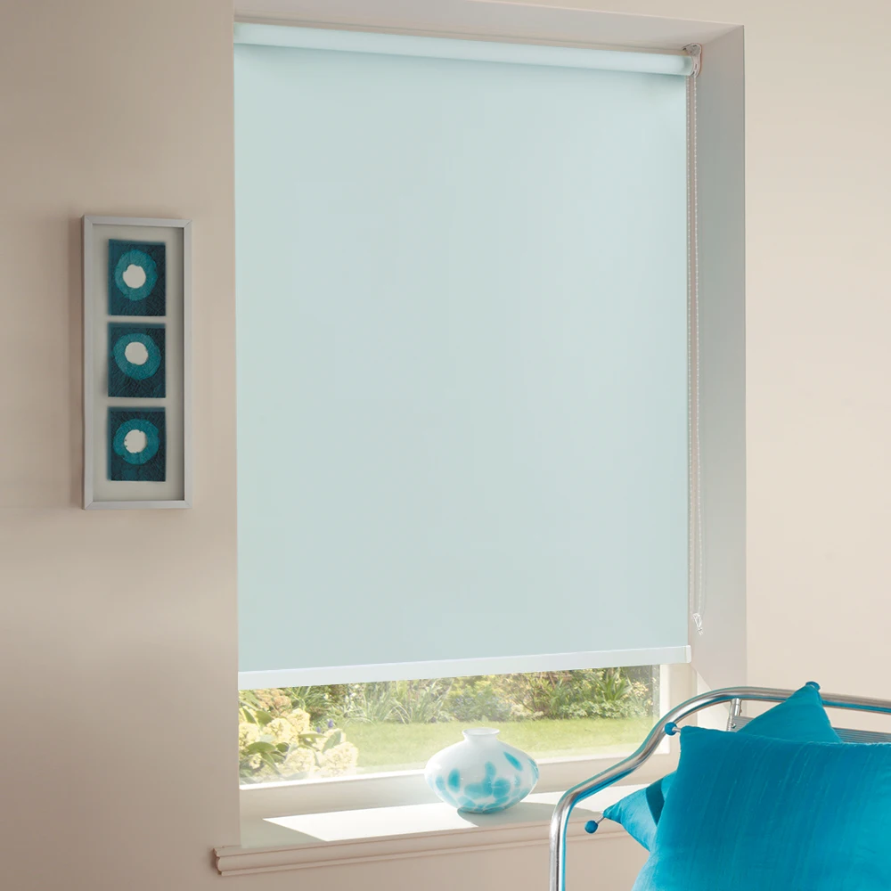 

38mm Blackout Roller Blinds Drill System Office Kitchen BedRoom Full Blackout Waterproof Window Curtains Custom Size