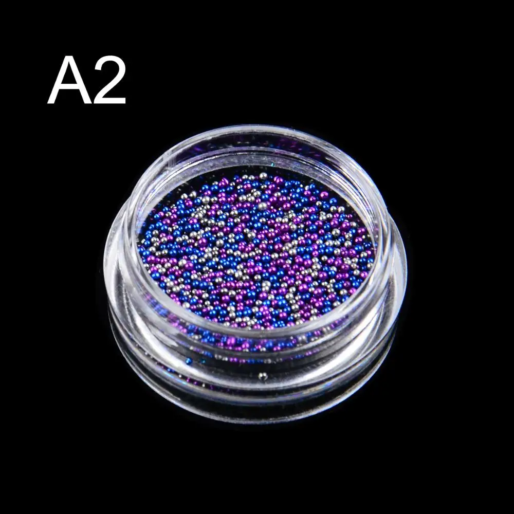 

1 Box Caviar Nail Art Bead Rhinestone for Nails Micro Nail Crystal Ball 3D Nail Art Decorations Mermaid Tiny Beads 1 Bottle 5g