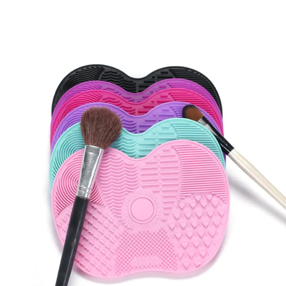 1pcs Silicone Makeup Brush Cleaner Pad Make Up Washing Brush Gel Cleaning Mat Hand Tool Foundation Makeup Brush Scrubber Board