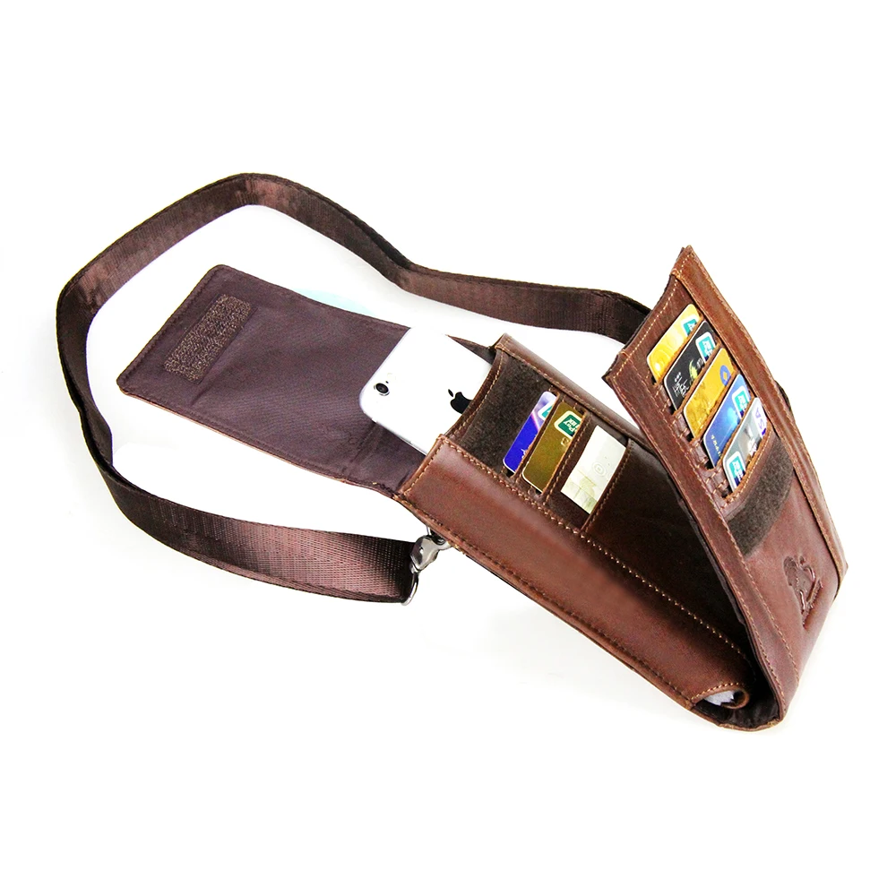 LAOSHIZI сумка для сотового телефона из воловьей кожи держатель карт поясной ремень