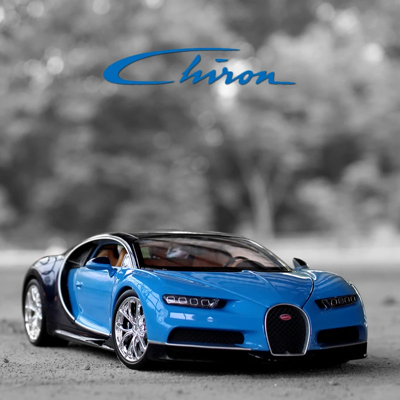 

Весы Welly 1/24 Bugatti Chiron Racing, суперспортивный автомобиль, литой Дисплей, модель из пластикового сплава, детская игрушка для мальчиков