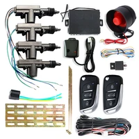 remote control automation central locking with car alarm unit electric motor door lock automatic siren burglar alarm system
