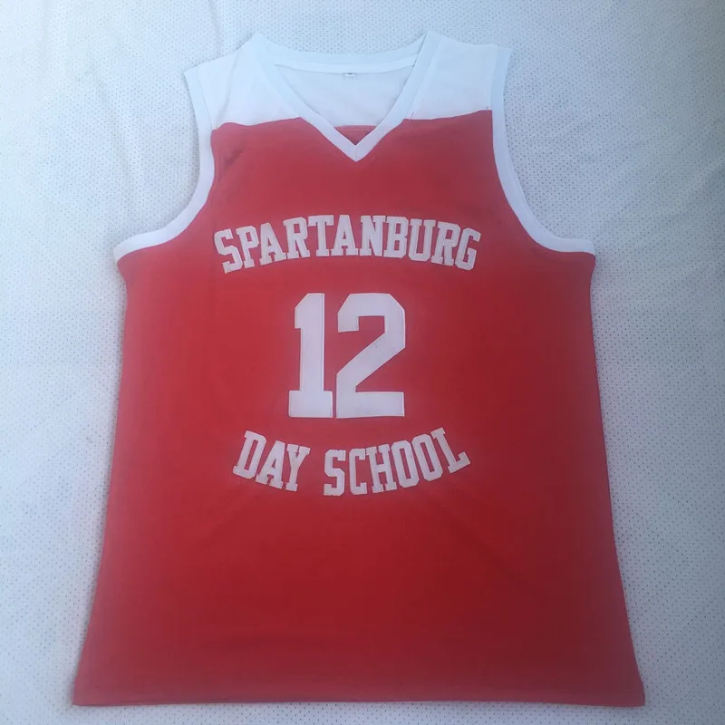 

12 Zion Willamson Spartanburg Griffins day school BASKETBALL JERSEY Embroidery Stitches Top Quality Stitched embroidery