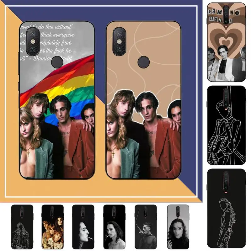 

TOPLBPCS Maneskin Damiano David Phone Case for Redmi Note 8 7 9 4 6 pro max T X 5A 3 10 lite pro