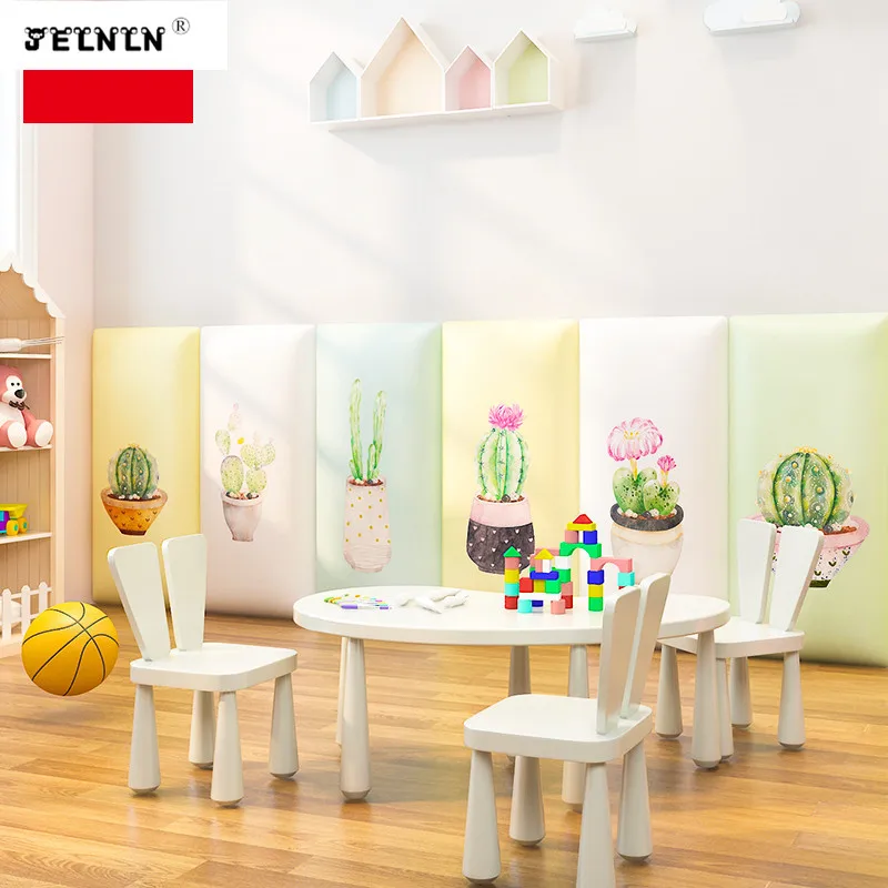 Детский бампер с изголовьем кактуса фон для спальни настенная наклейка