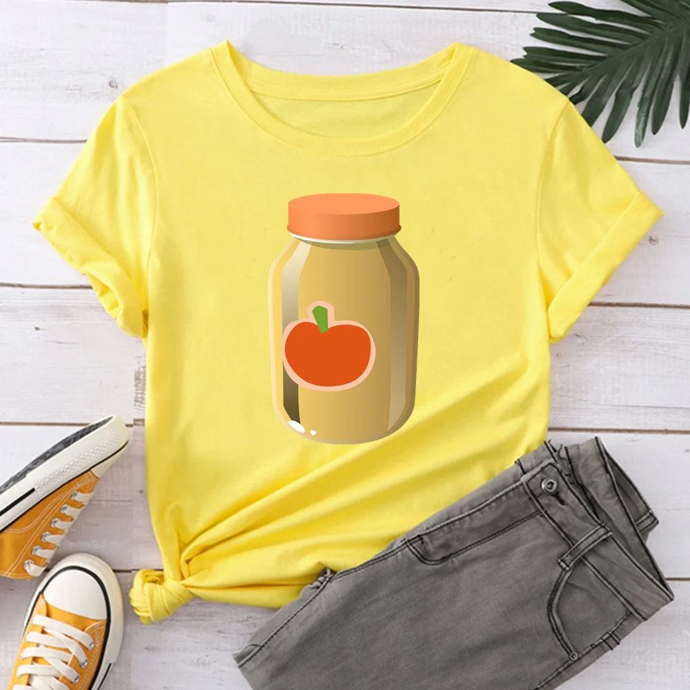 

tomato juice Women Black T Shirt Girl Harajuku Korean Style Graphic Tops 2021 Kawaii Female T-shirt TX8709