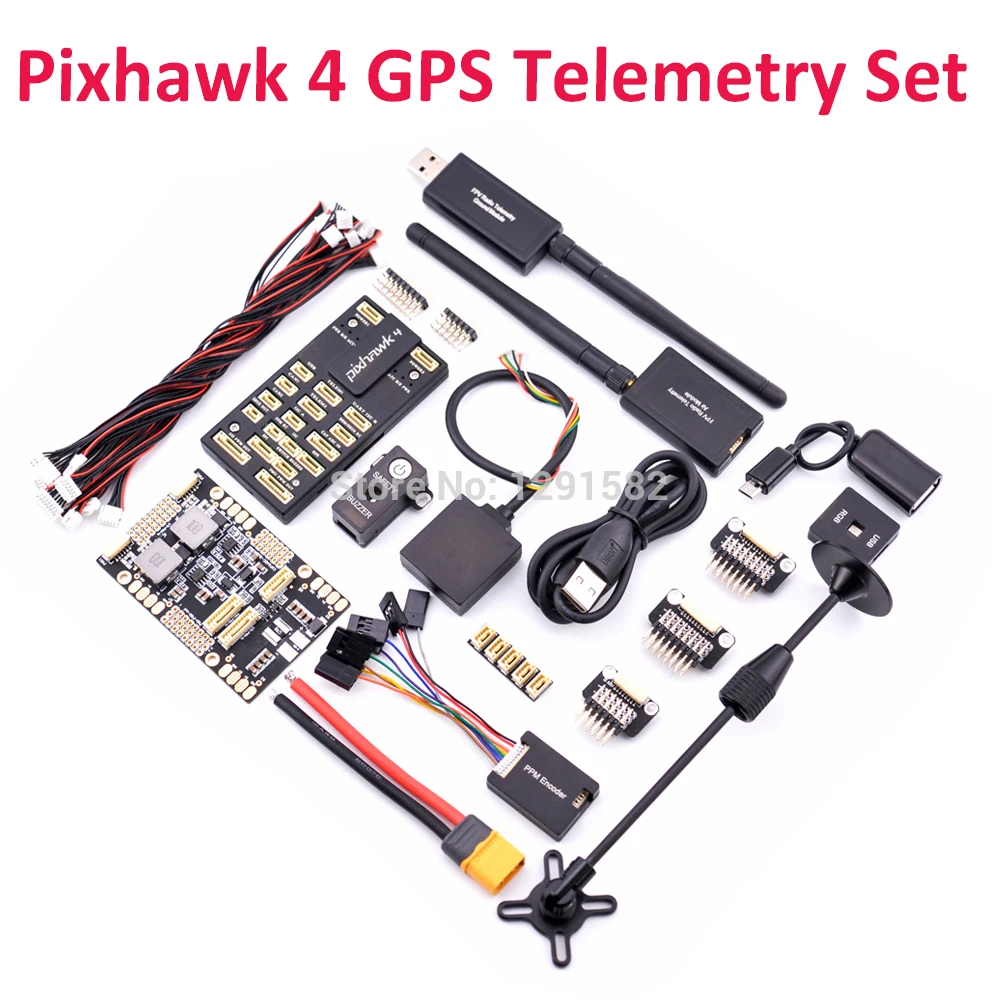 Полетный контроллер Pixhawk 4 PX4 M8N GPS плата управления питанием 433 МГц/915 МГц 100 мВт