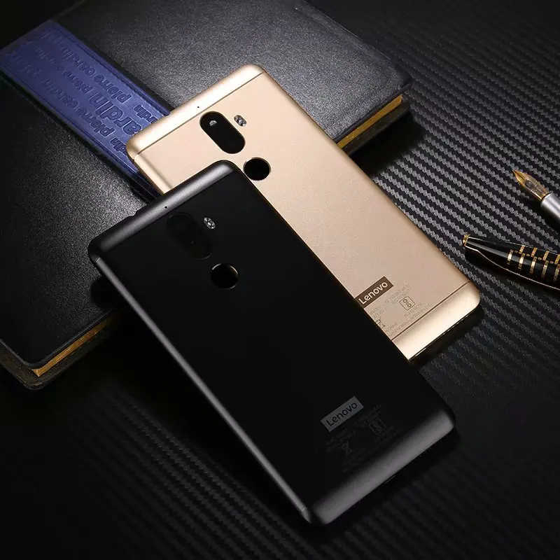 Задняя крышка K8Plus для Lenovo K8 Plus металлическая задняя ремонта батареи + стекло