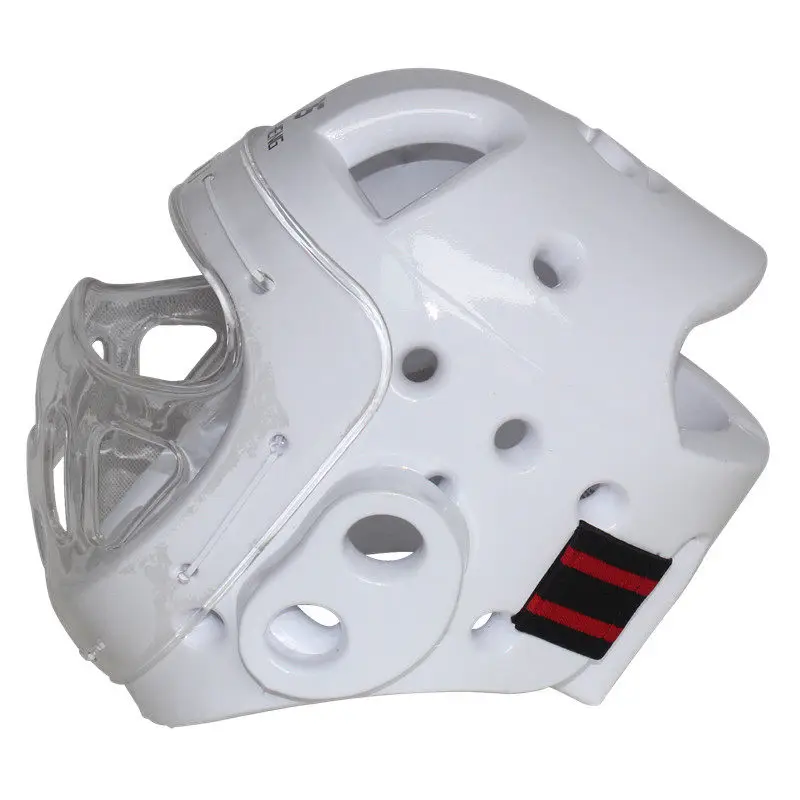 Новые шлемы для карате белые защитные фитнеса кикбоксинга шлем тхэквондо - Фото №1