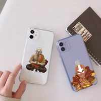 avatar the last airbender phone case transparent for clear iphone 11 12 8 7 6 6s xs max plus x 5s se 2020 xr mini pro