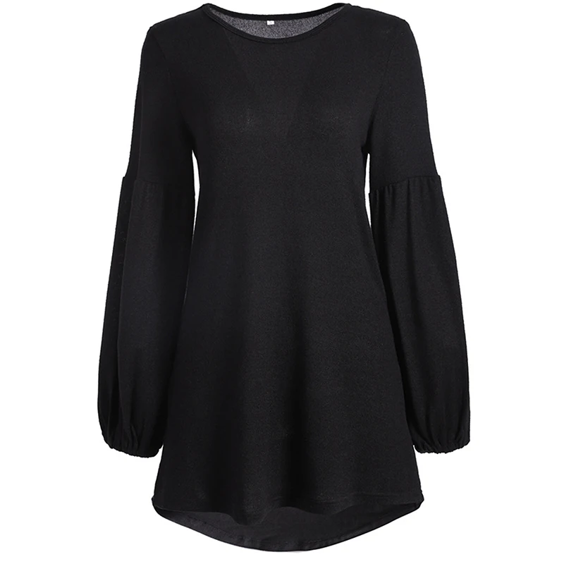 

2020 Autumn Sweater Dress Women Loose Knitted Dress Ladies Knit Sweater Female O-neck Long Sleeve Party Dresses For Women
