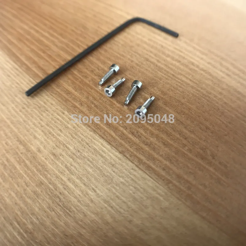 4pieces/set inner hexagon watch screws for Bell ross BR01 46mm watch case back screw (with tools)