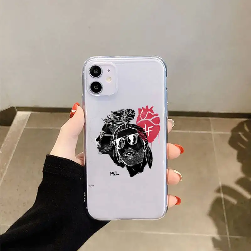

PNL Rapper Singer rap Phone Case Transparent for iPhone 6 7 8 11 12 s mini pro X XS XR MAX Plus