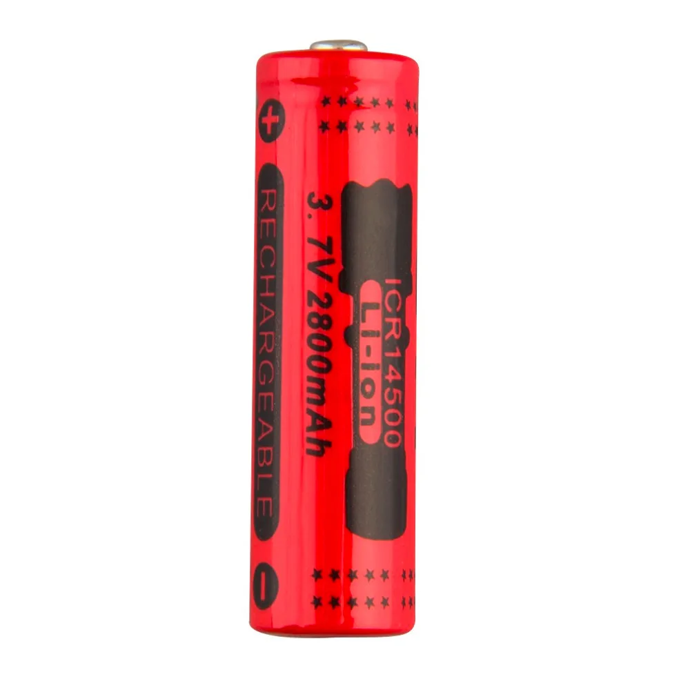 2/4/10pcs 14500 Battery 3.7V 2800mAh Rechargeable Lithium AA for Led Flashlight Headlamps Toys Top Head Cells Red | Электроника