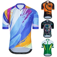 keyiyuan 2022 summer cycling jersey mens short sleeve tops mountain biking shirts bicycle jacket with pockets roupas de ciclismo