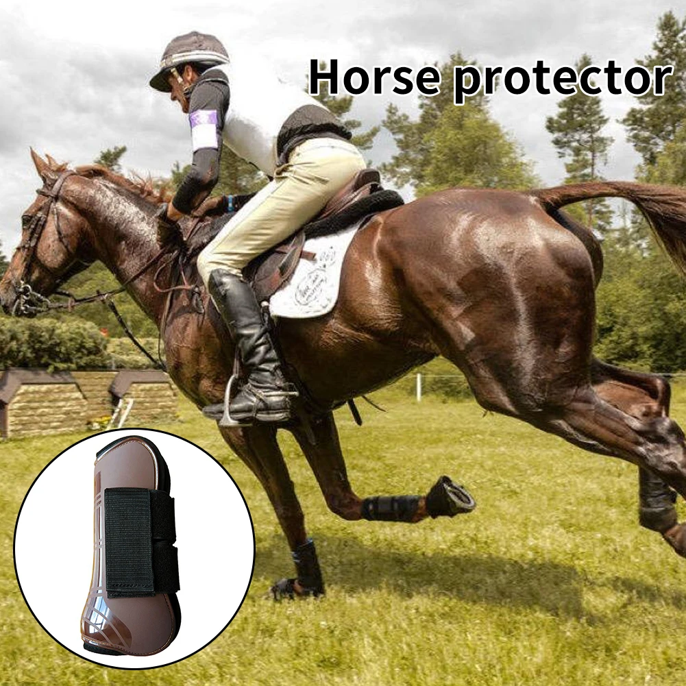 

4pcs Jumping Leg Guard Running Shock Absorbing Horse Tendon Boot Equestrian Equipment For Horsemanship Protective Gear Outdoor