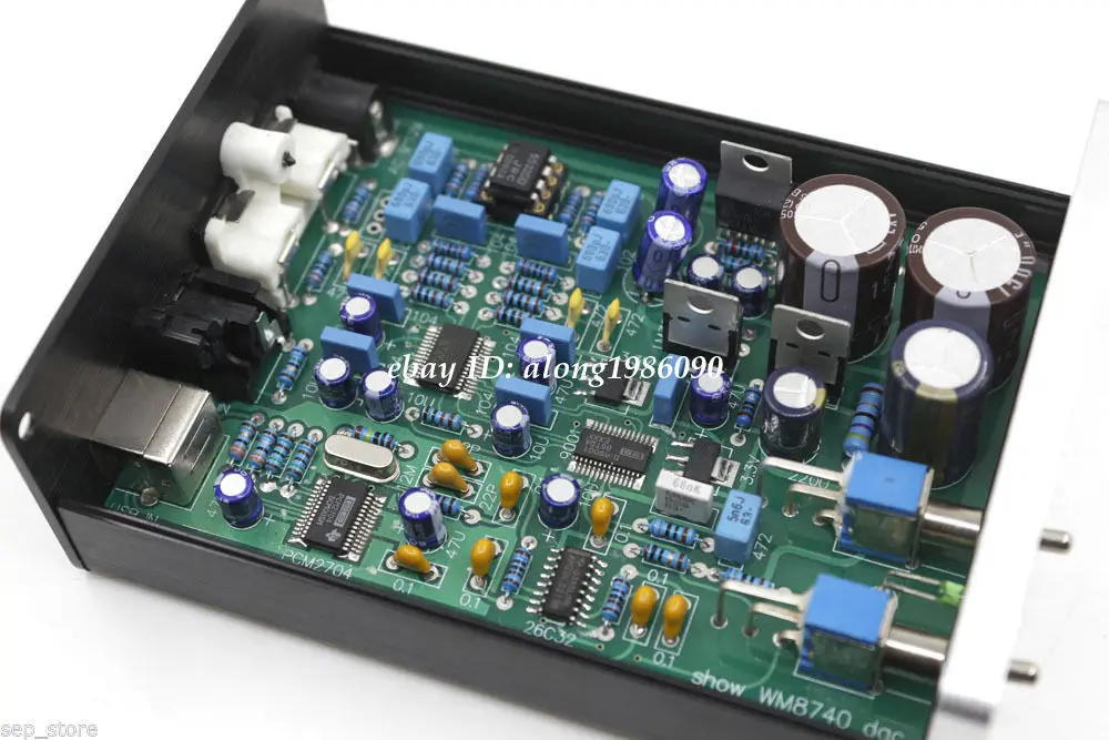 Готовая плата WM8740 + DIR9001 DAC поддержка коаксиального и USB входа двойной Op Amp RC5532DD