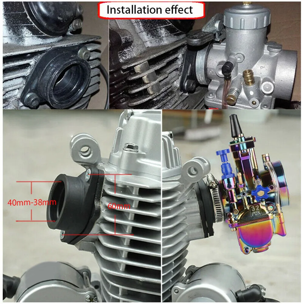 

32mm 34mm Carb Flange Intake Adapter Manifold Boot For Mikuni 30-34 Carburetors High Quality Rubber Motorcycle Parts motocross